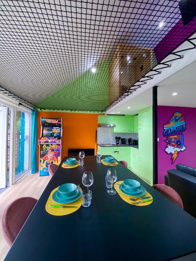 Capsule Forever Young - Jacuzzi - Sauna - Billard - Arcade De Jeux - Netflix & Home Cinema - Ping Pong Hastiere-par-dela Eksteriør bilde